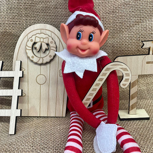 Puerta Elfo de Navidad