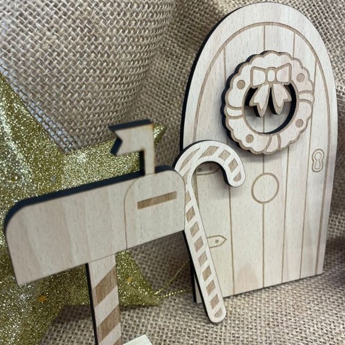 Puerta Elfo de Navidad