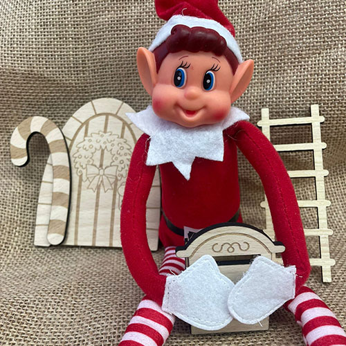 Puerta Elfo de Navidad