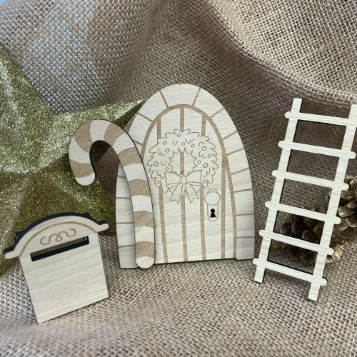 Puerta Elfo de Navidad